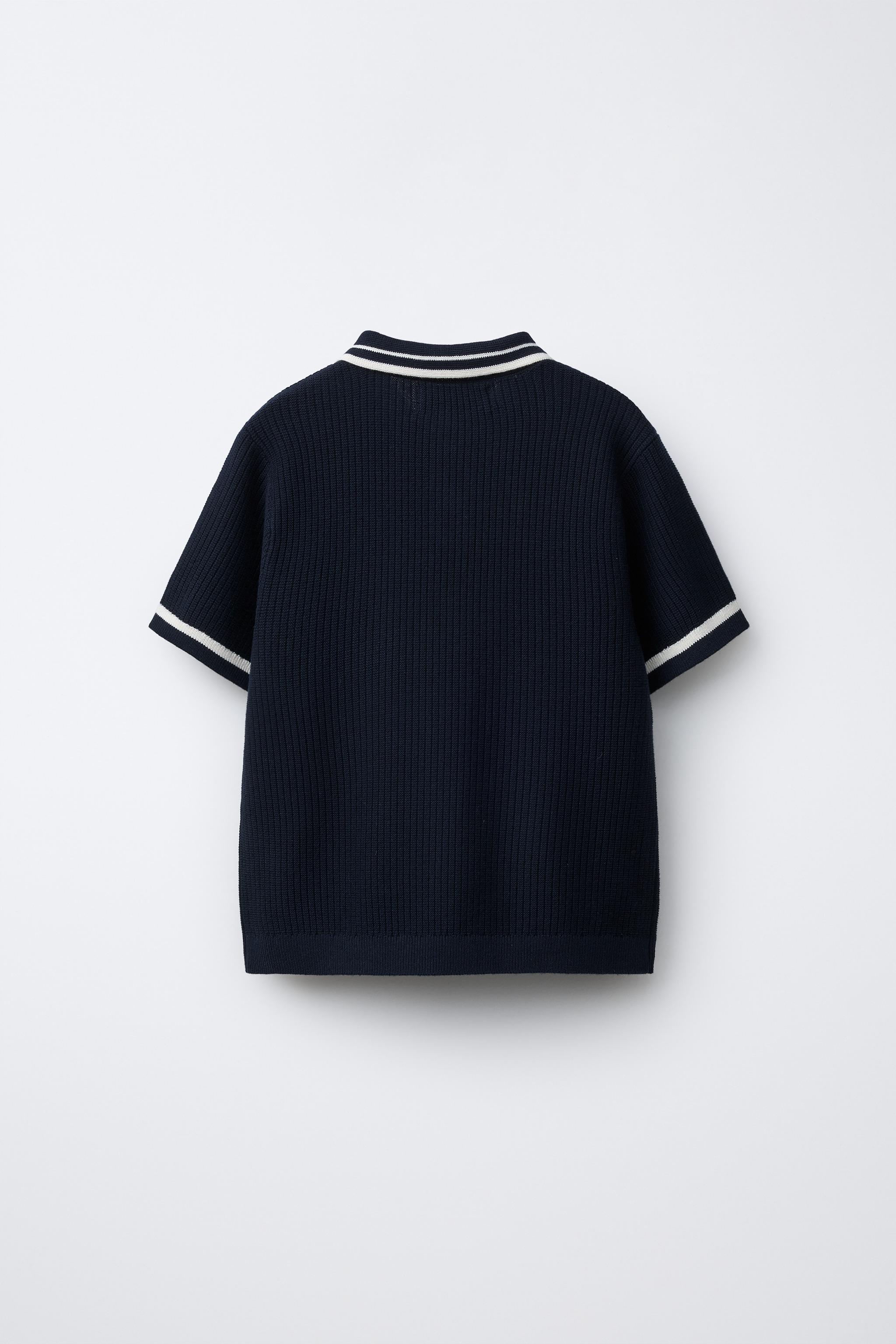 POLO BASIQUE EN MAILLE CANNELÉE